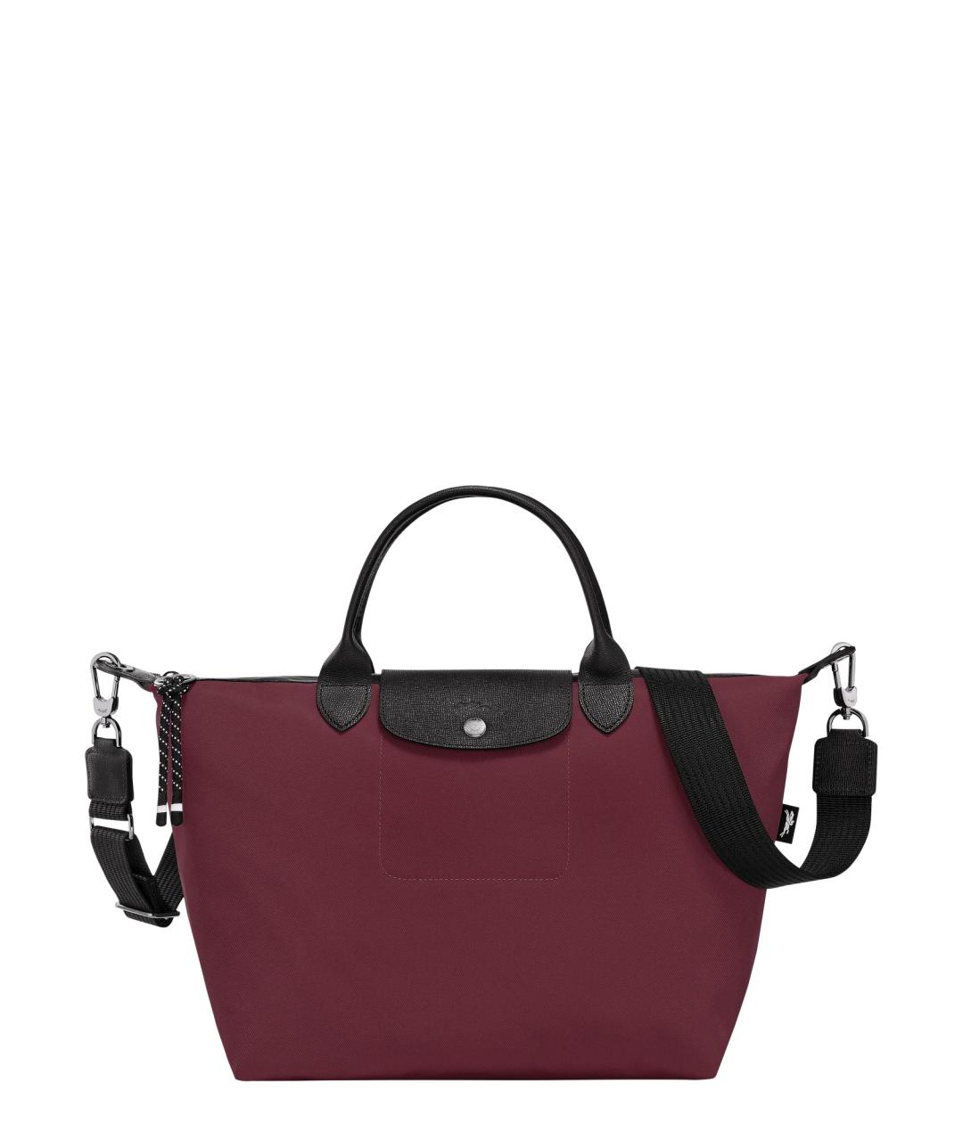 LONGCHAMP Бордовая тканевая сумка тоут, фото 1