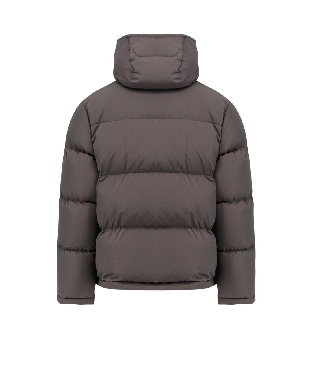 DOLCE&GABBANA Серый полиамидовый пуховик, фото 2