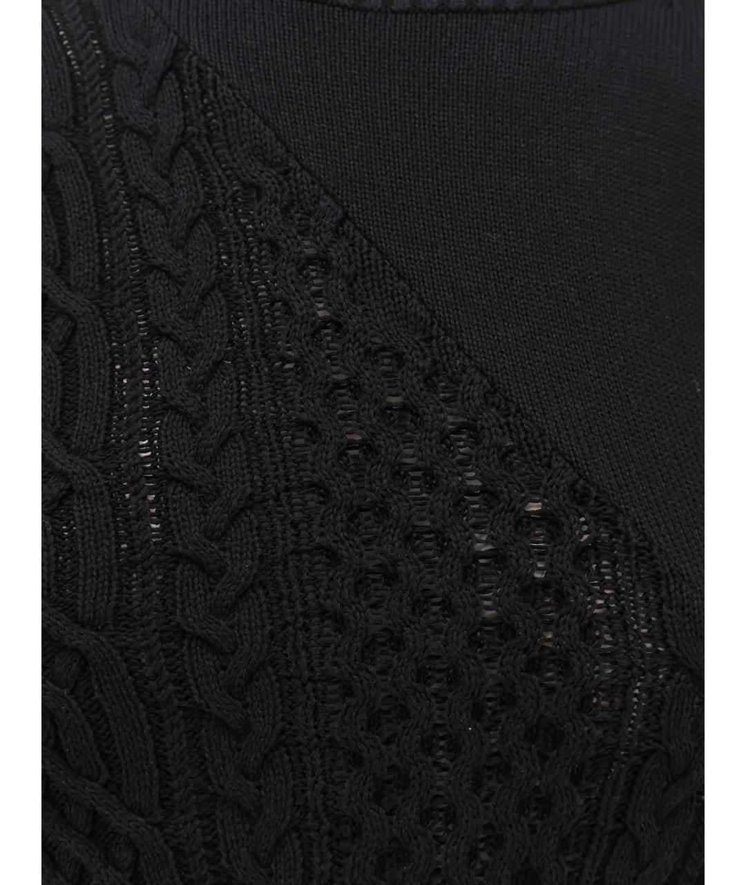 SACAI Черный хлопковый джемпер / свитер, фото 3