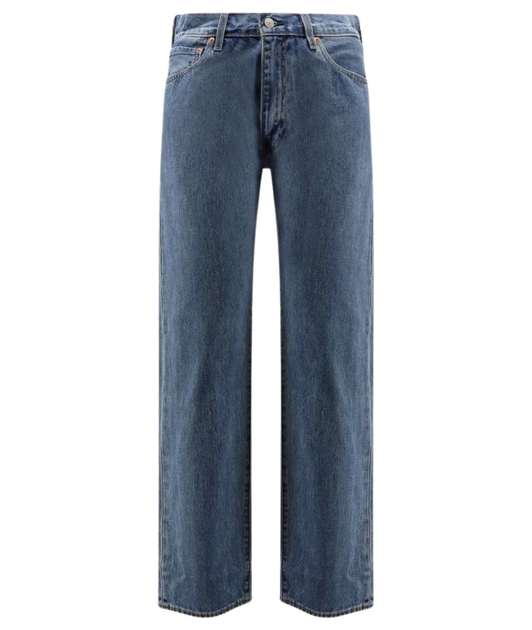 LEVI'S Синие хлопковые прямые джинсы, фото 1