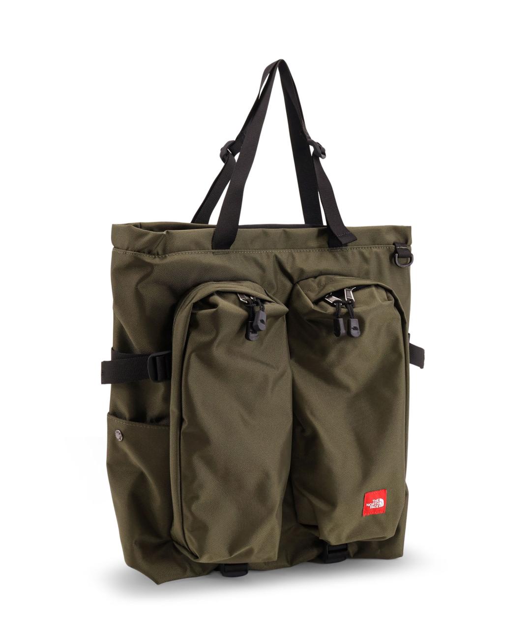 THE NORTH FACE Хаки тканевая сумка тоут, фото 3