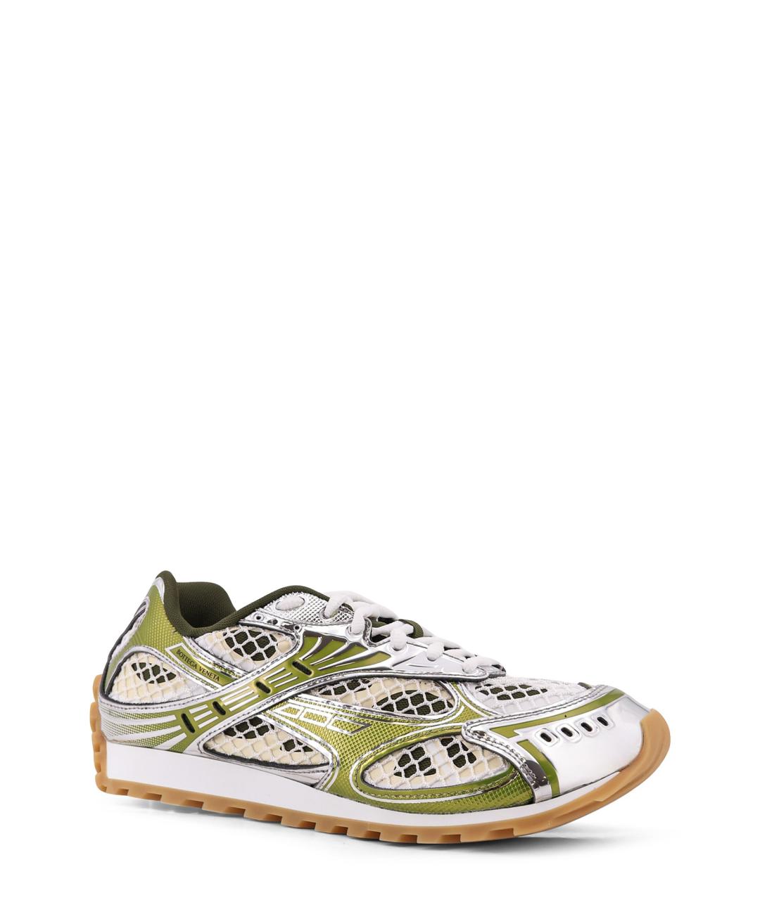 BOTTEGA VENETA Мульти текстильные низкие кроссовки / кеды, фото 2