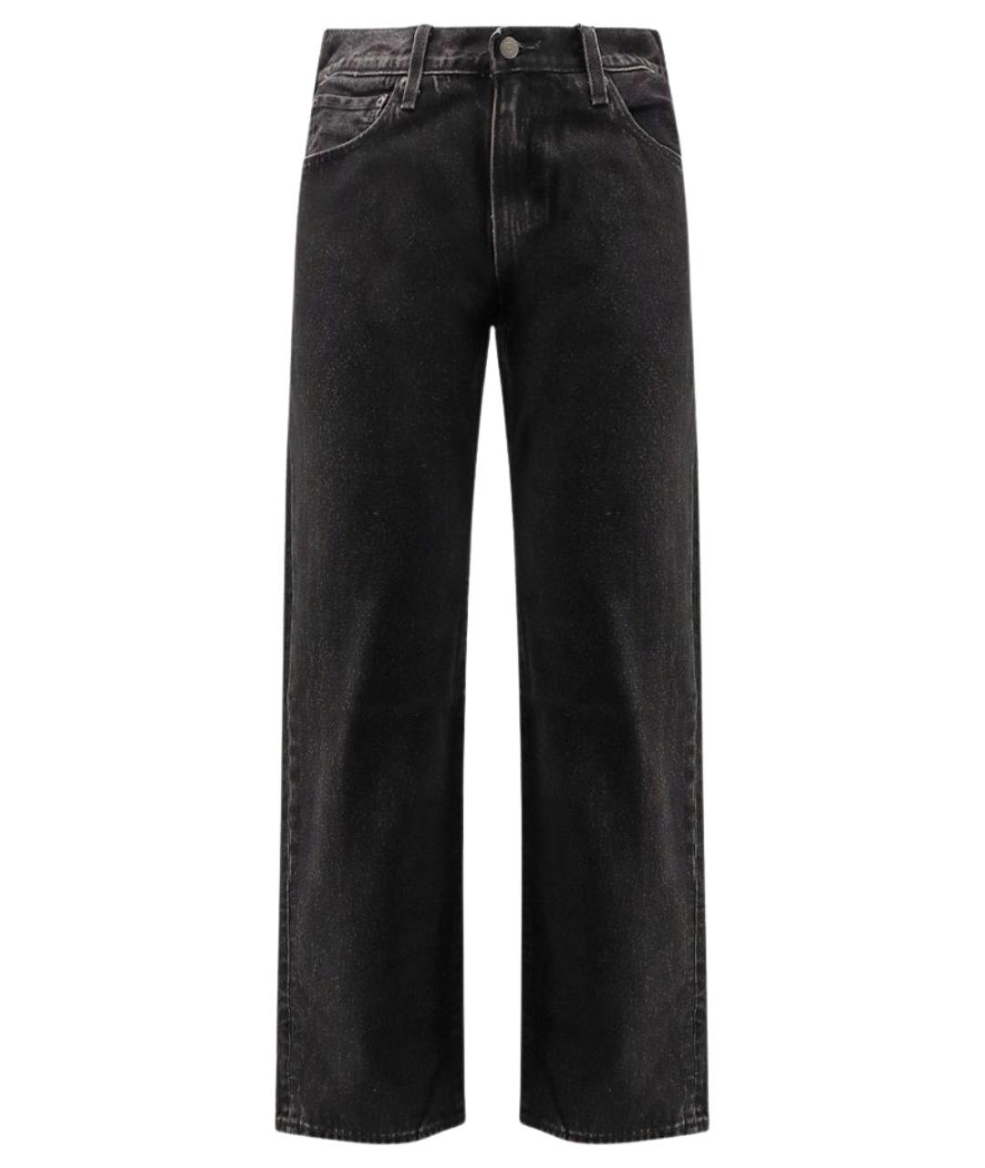 LEVI'S Черные хлопковые прямые джинсы, фото 1