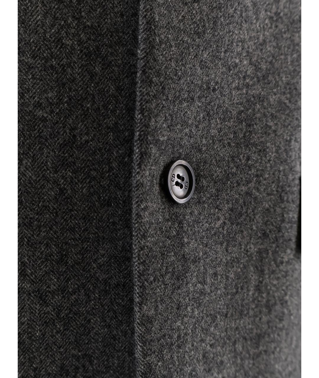 CHRISTIAN DIOR Серый шерстяной пиджак, фото 3