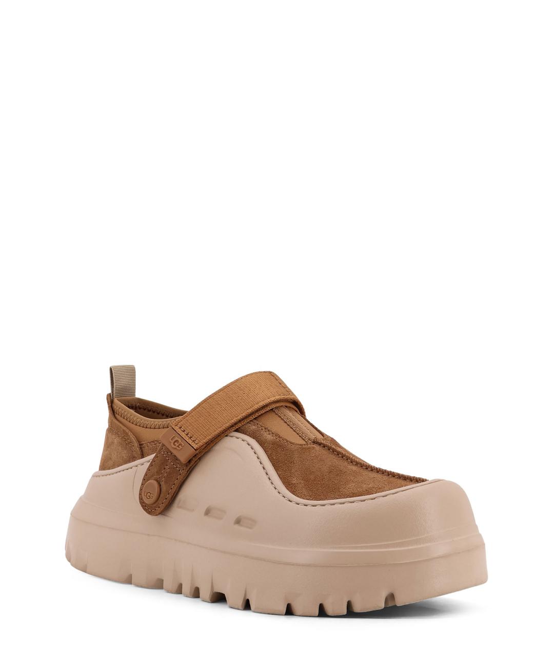 UGG AUSTRALIA Коричневые замшевые низкие ботинки, фото 2