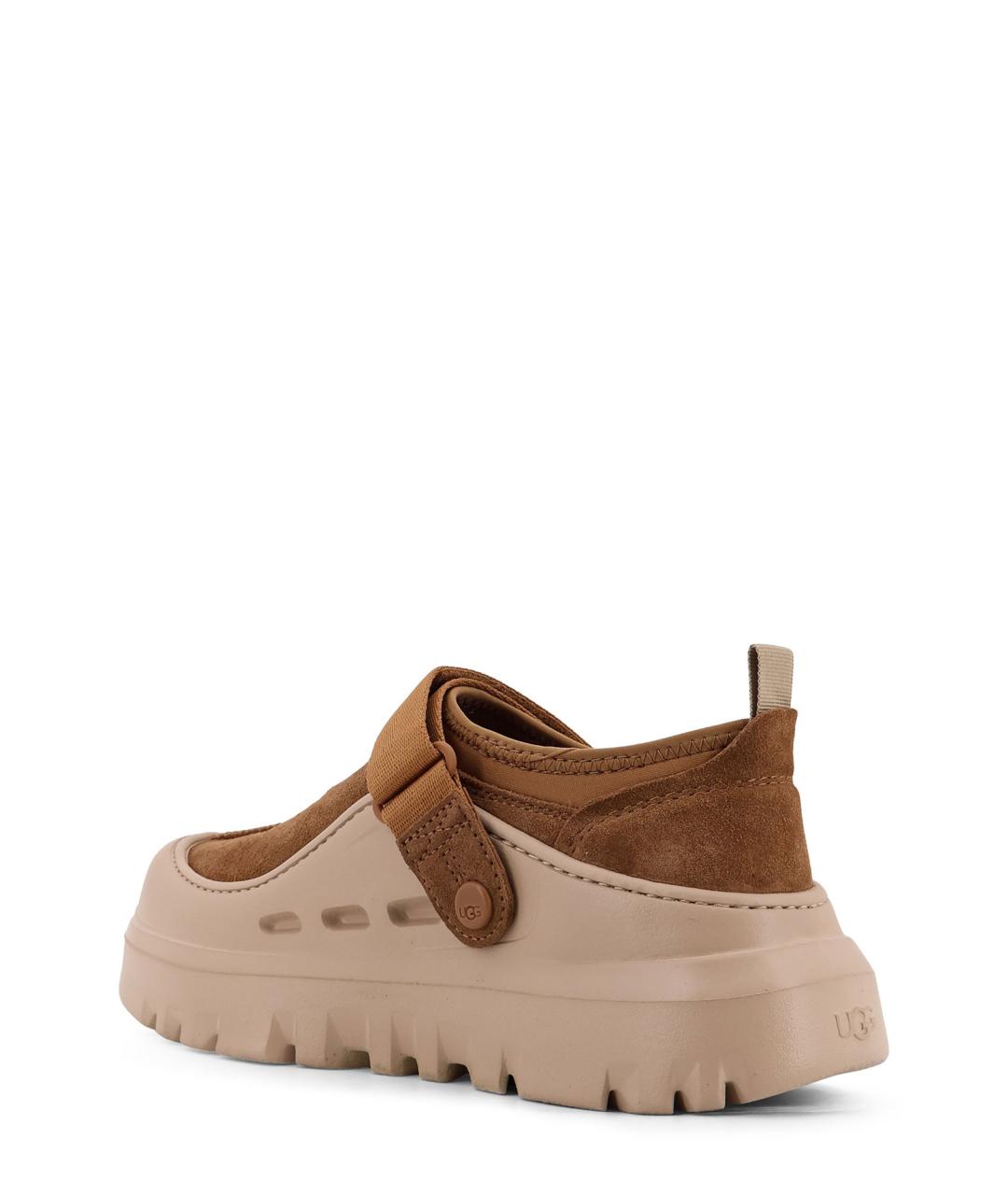 UGG AUSTRALIA Коричневые замшевые низкие ботинки, фото 3