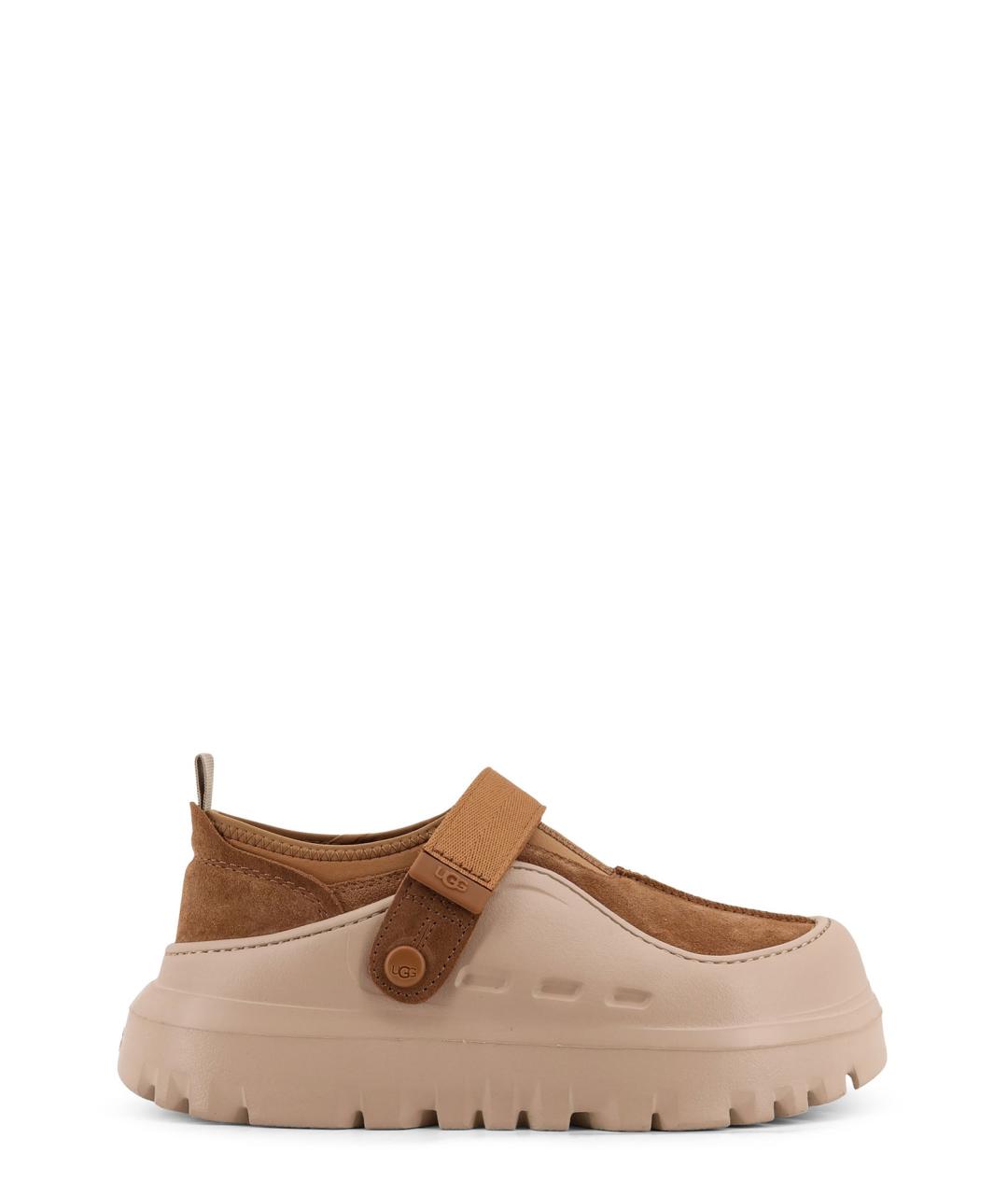 UGG AUSTRALIA Коричневые замшевые низкие ботинки, фото 1