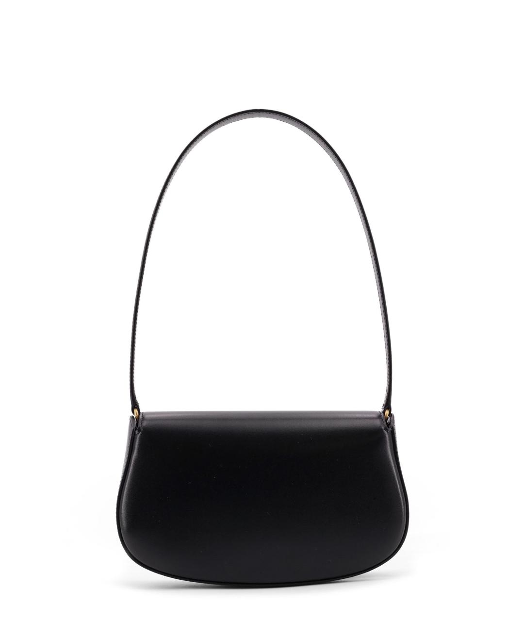 SAINT LAURENT Черная кожаная сумка через плечо, фото 2