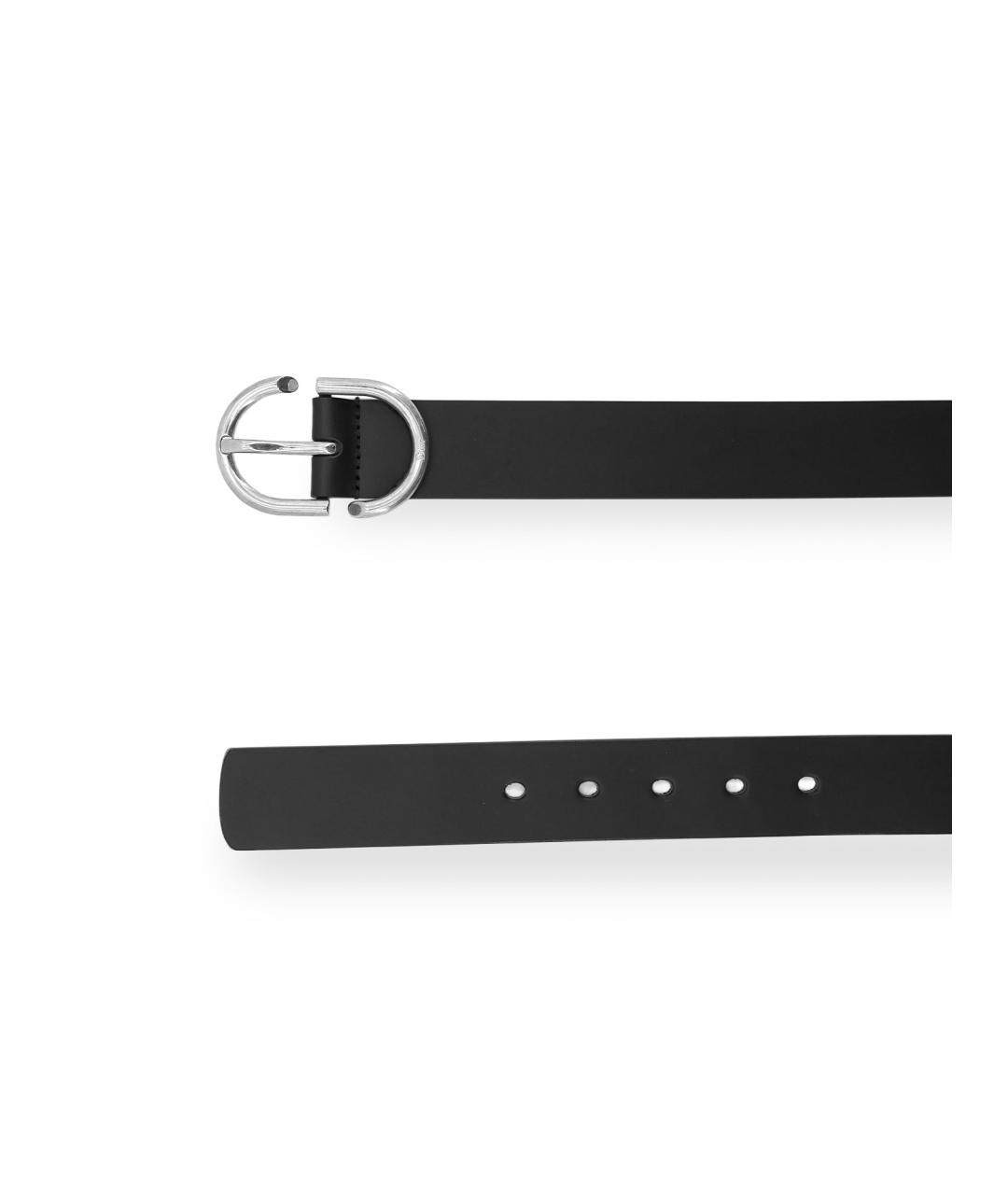 CHRISTIAN DIOR Черный кожаный ремень, фото 2