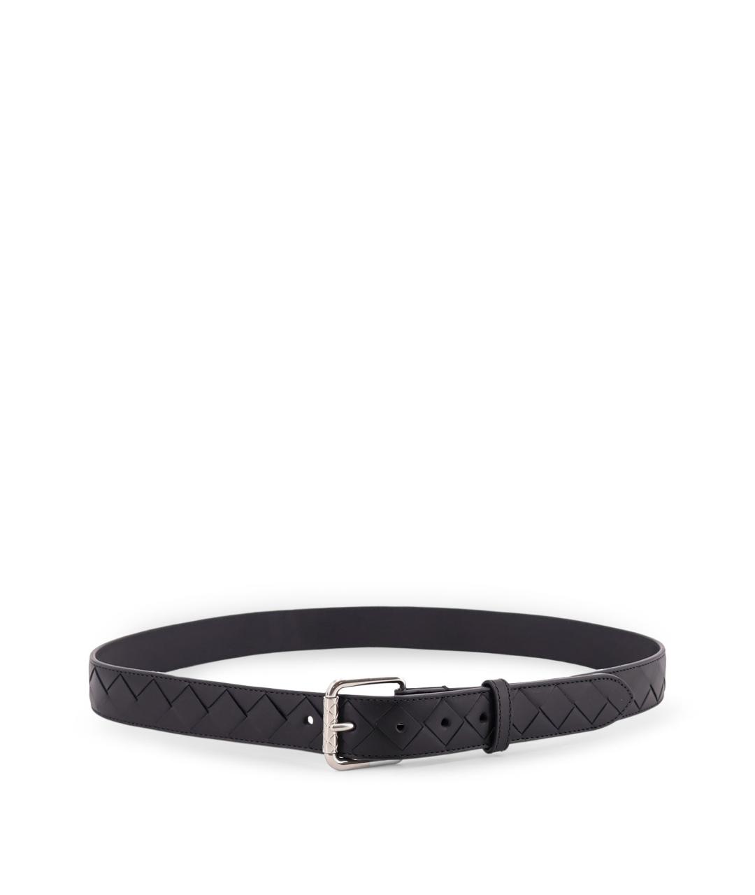 BOTTEGA VENETA Черный кожаный ремень, фото 1