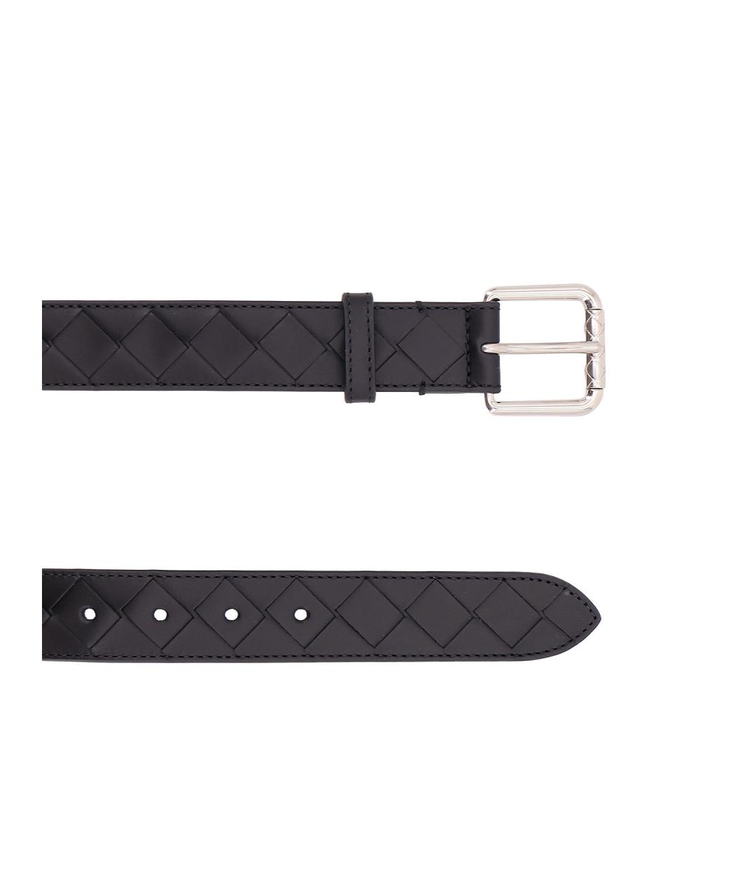 BOTTEGA VENETA Черный кожаный ремень, фото 2