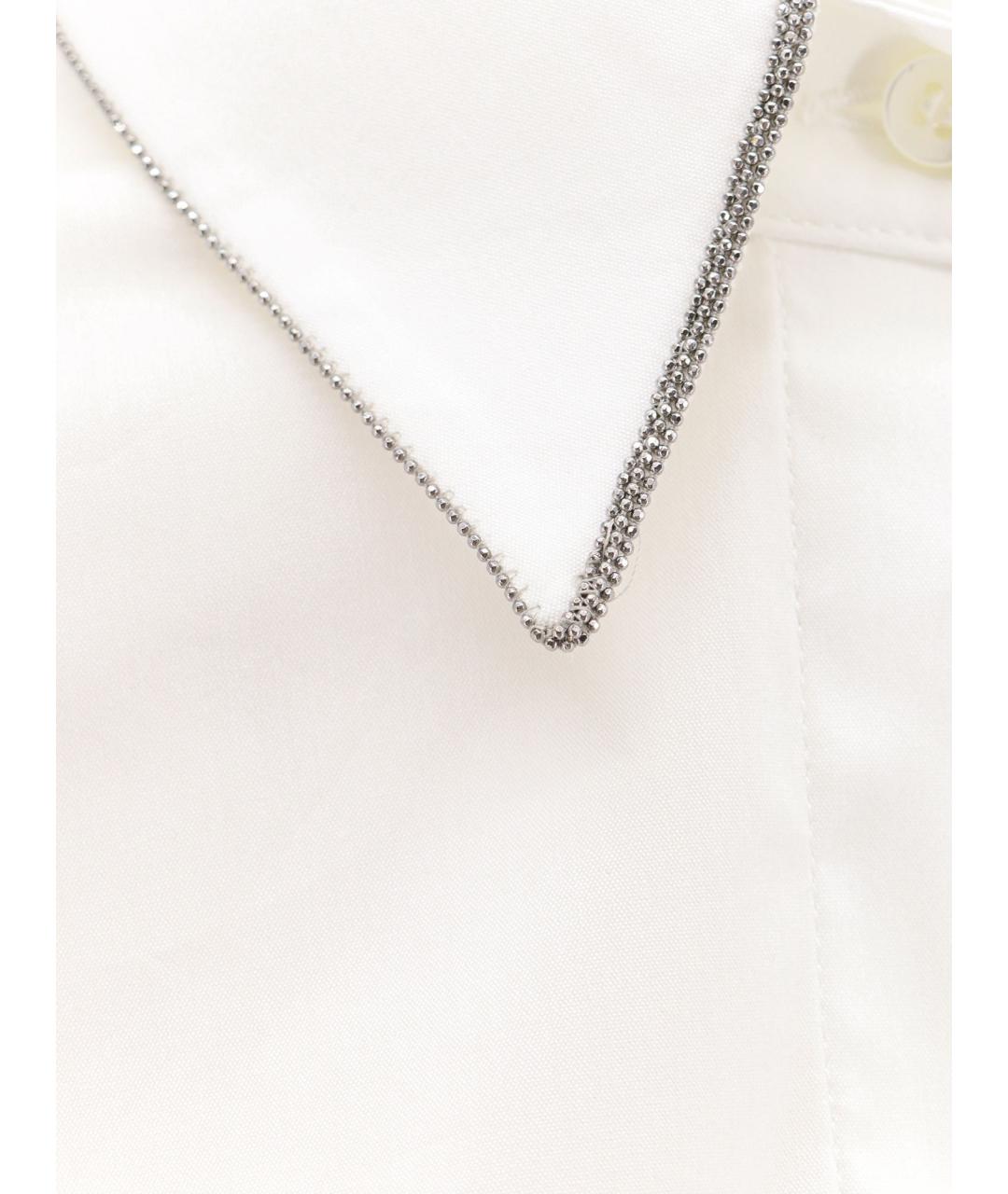 BRUNELLO CUCINELLI Белая хлопковая рубашка, фото 3