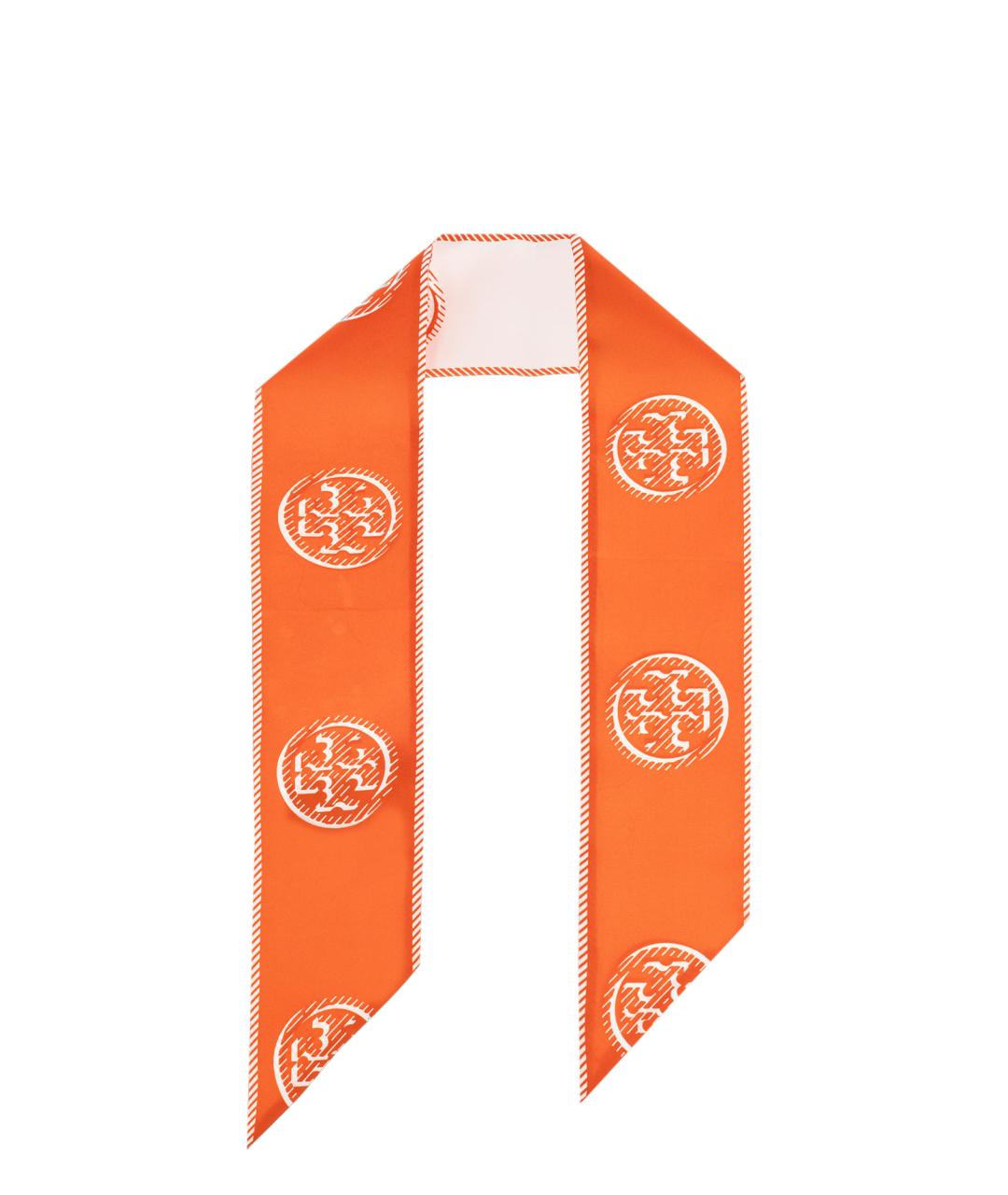 TORY BURCH Зеленый шелковый шарф, фото 1