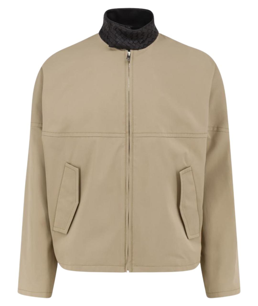 BOTTEGA VENETA Бежевая хлопковая куртка, фото 1