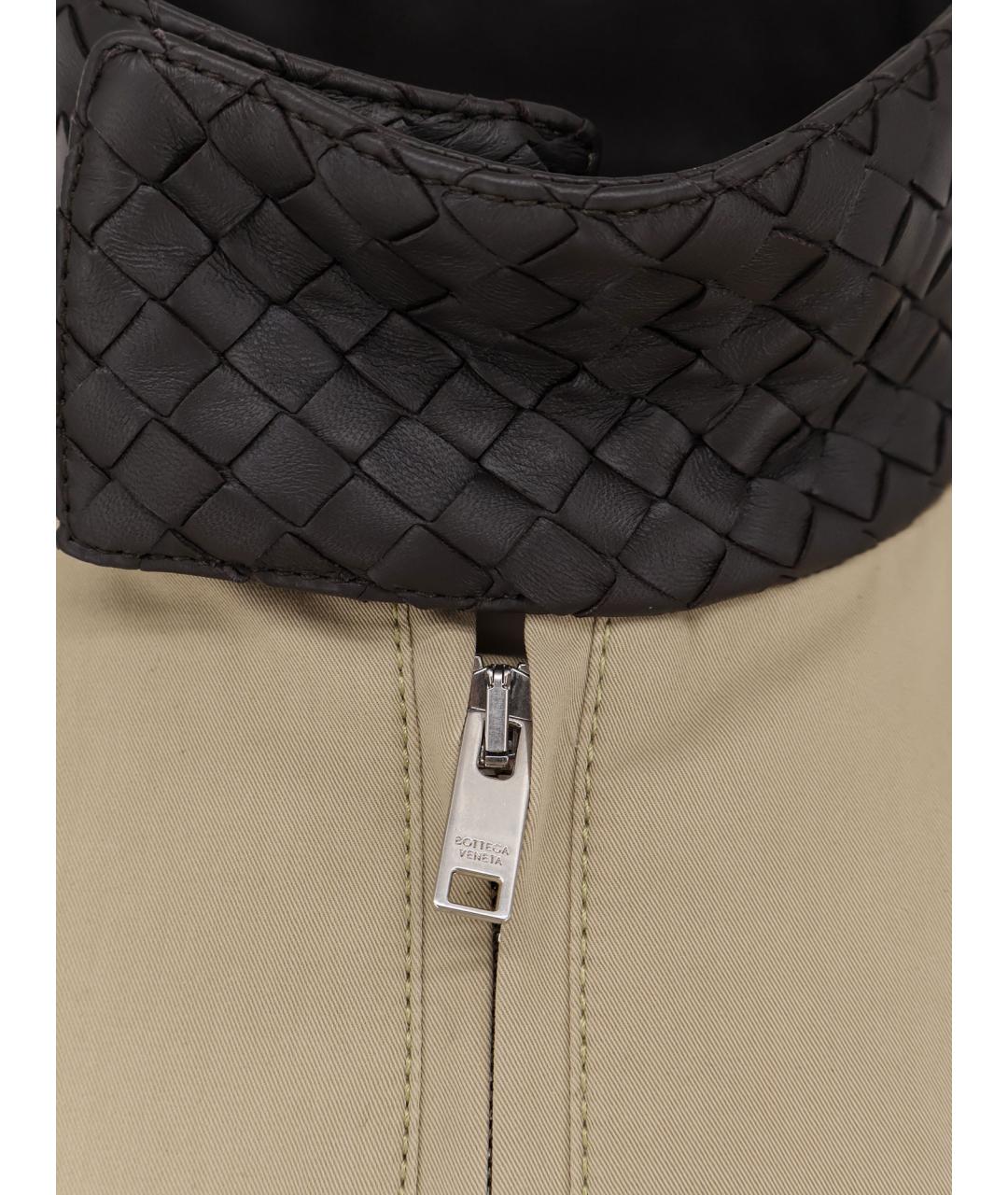 BOTTEGA VENETA Бежевая хлопковая куртка, фото 3