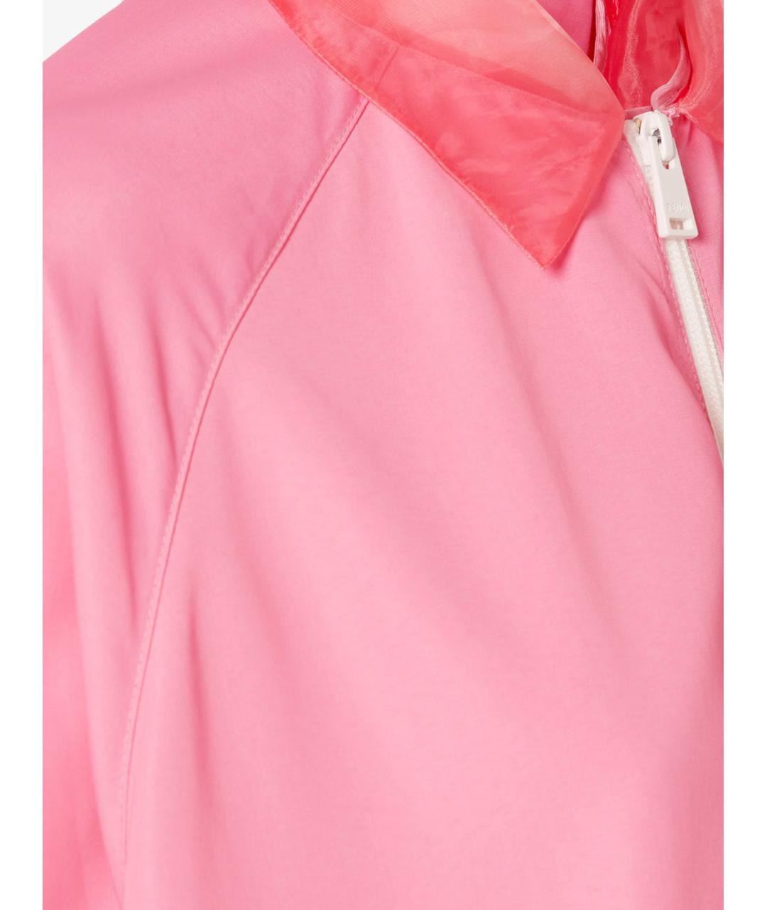 FENDI Розовая вискозная куртка, фото 3