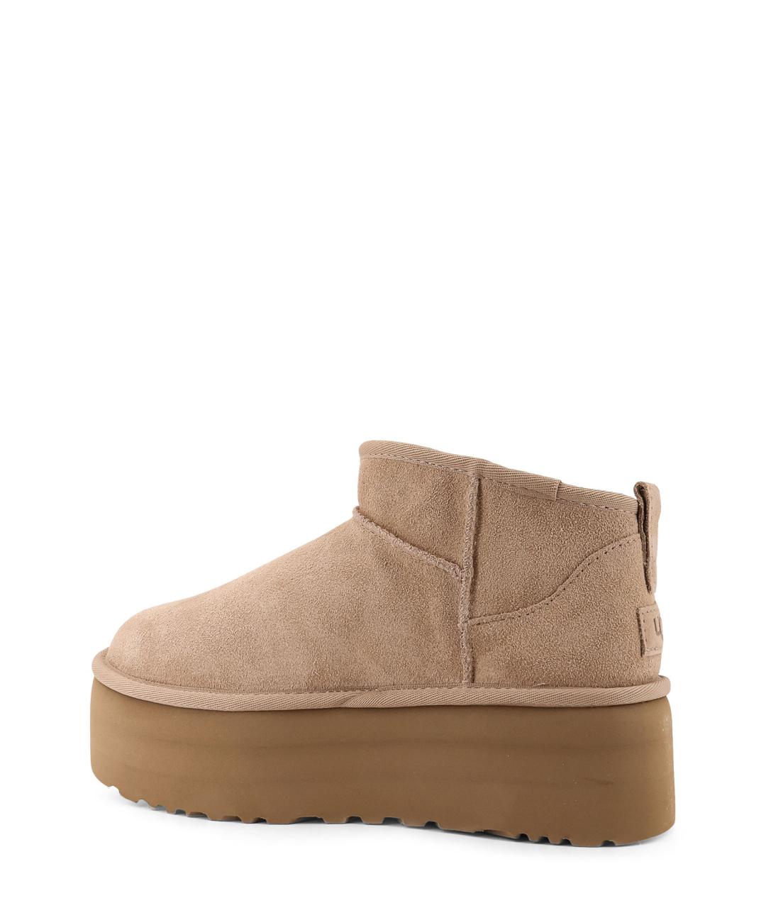 UGG AUSTRALIA Бежевые замшевые ботинки, фото 3