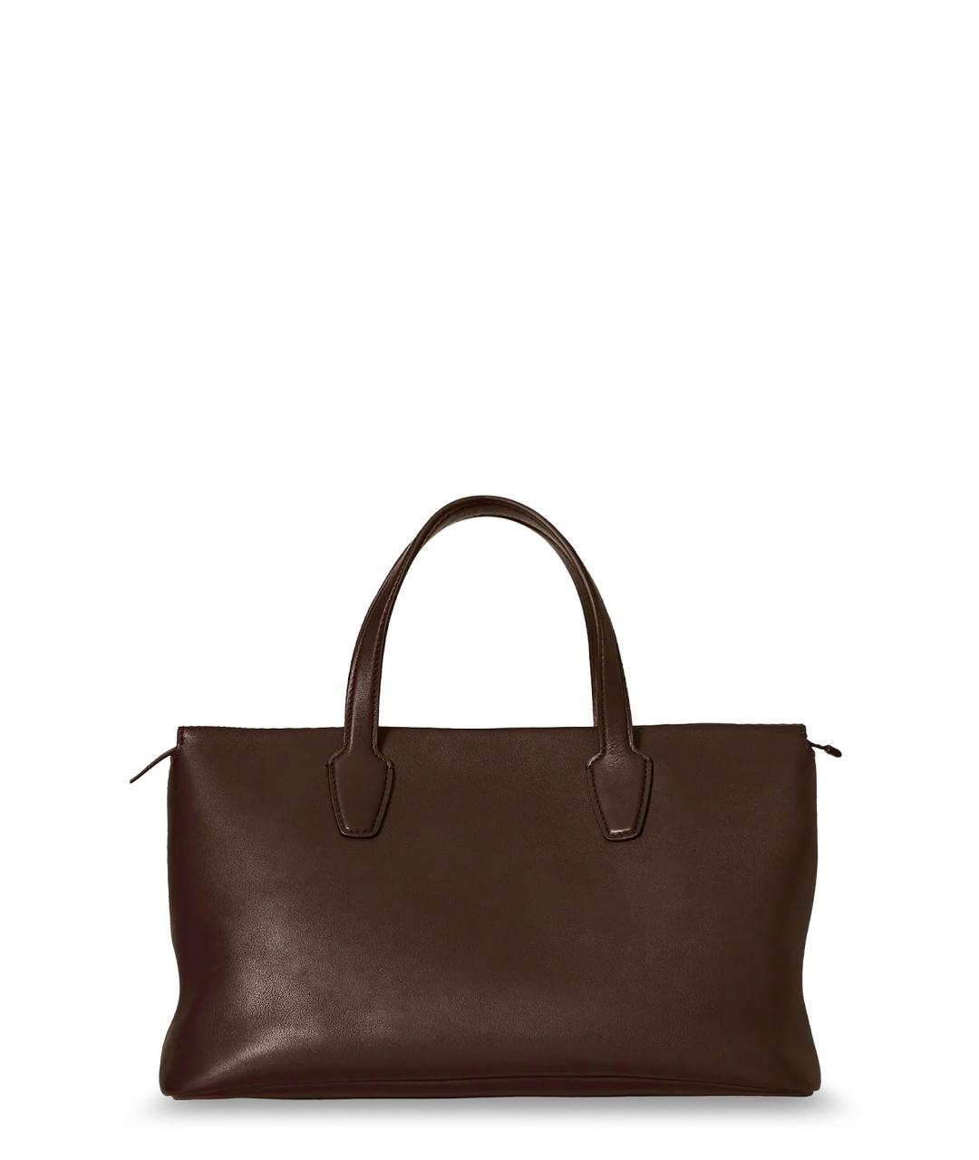 THE ROW Коричневая кожаная сумка тоут, фото 1