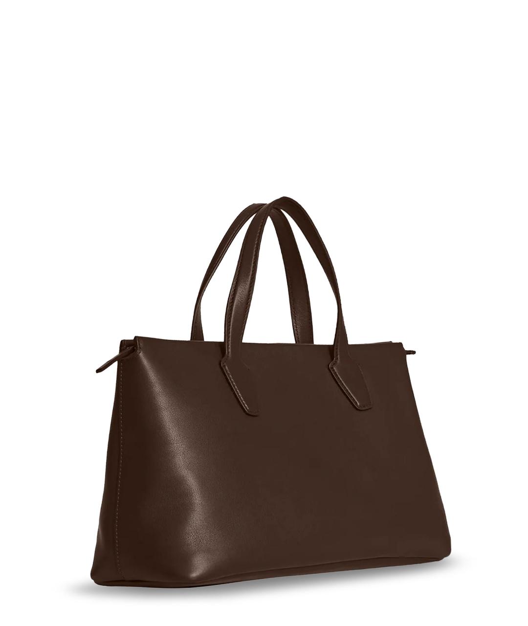 THE ROW Коричневая кожаная сумка тоут, фото 3