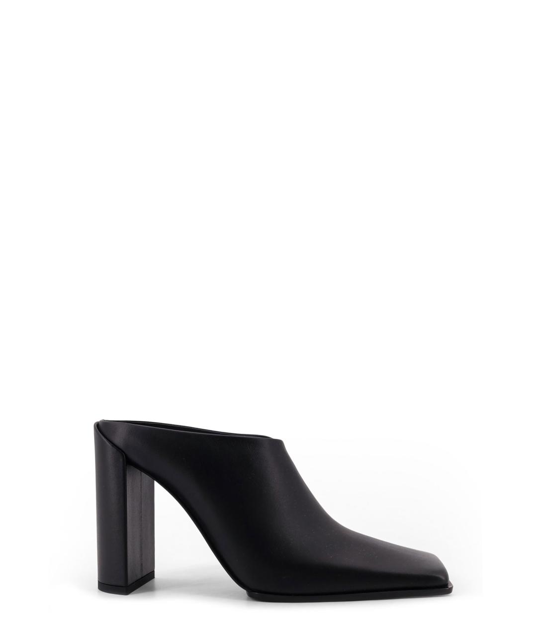 ALAIA Черные кожаные мюли, фото 1