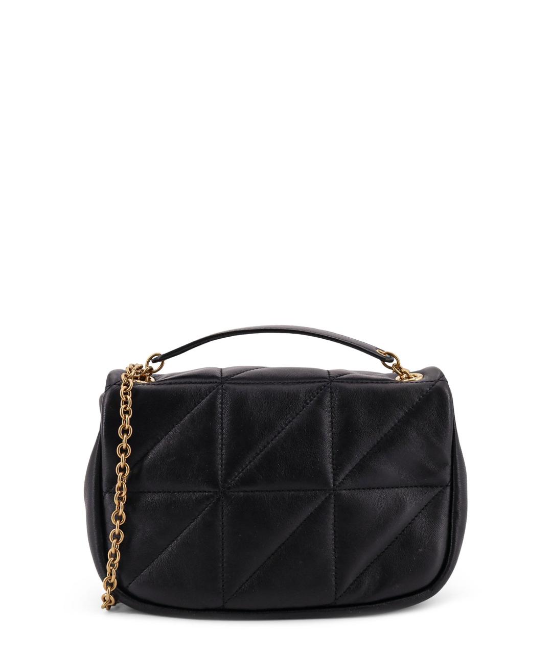 SAINT LAURENT Черная кожаная сумка через плечо, фото 2