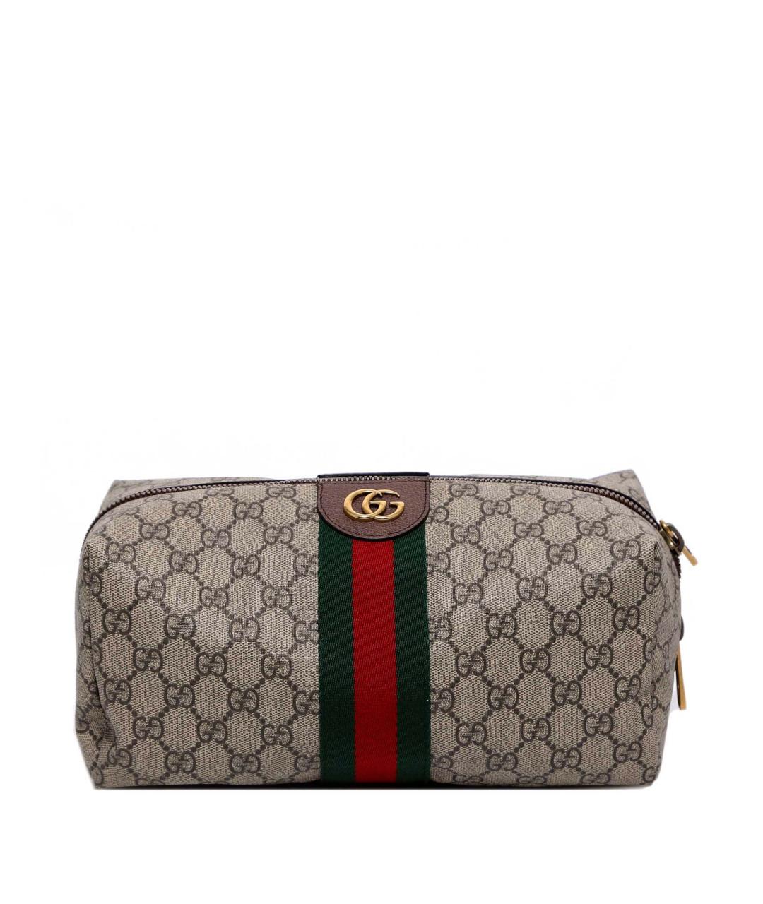 GUCCI Бежевая барсетка, фото 1