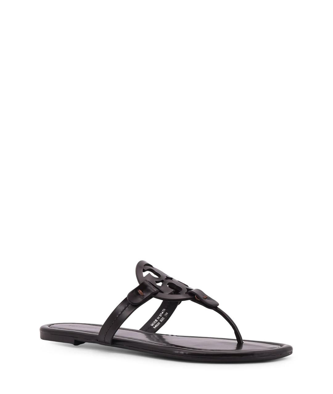 TORY BURCH Коричневые кожаные шлепанцы, фото 2