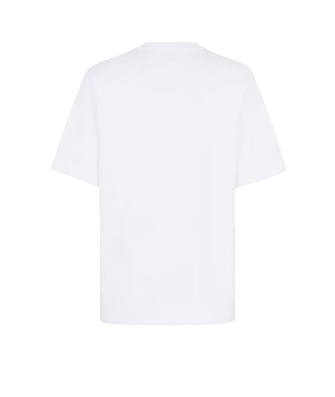 FENDI Белая хлопковая футболка, фото 2
