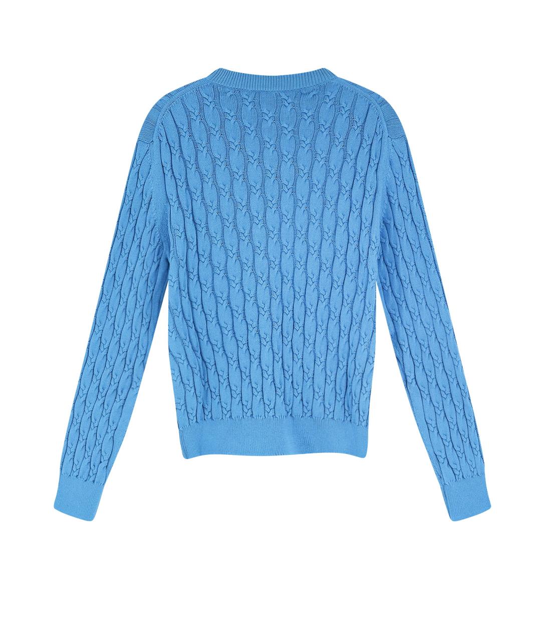 CHRISTIAN DIOR Голубой хлопковый джемпер / свитер, фото 2