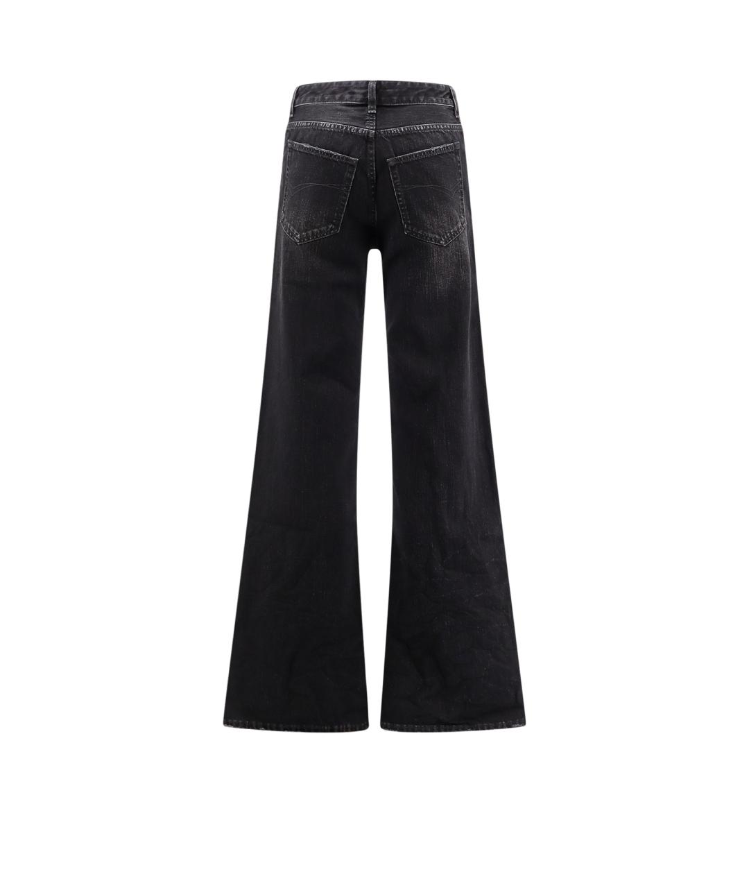 BALENCIAGA Черные хлопковые джинсы клеш, фото 2