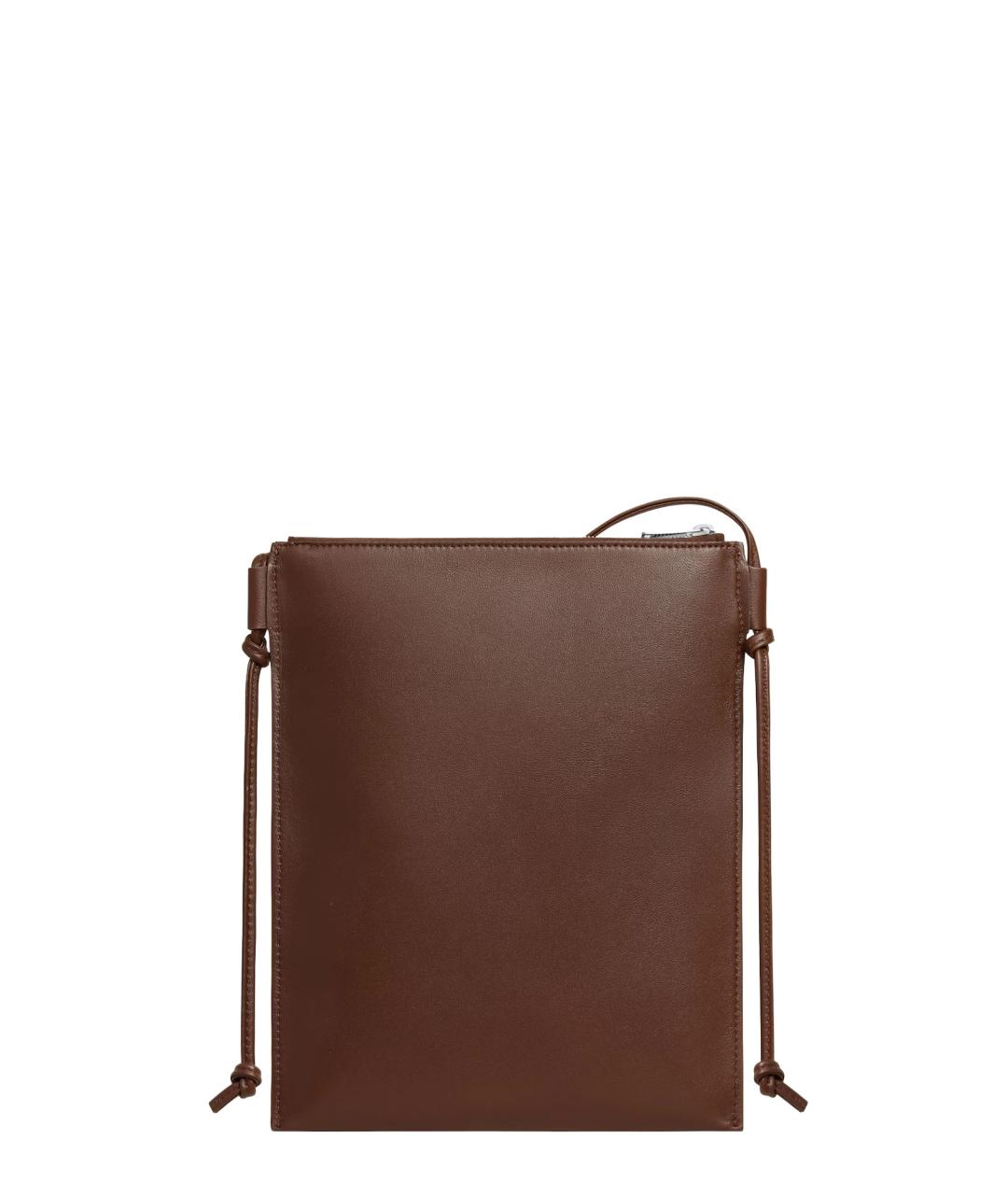 CELINE Коричневая кожаная сумка на плечо, фото 2