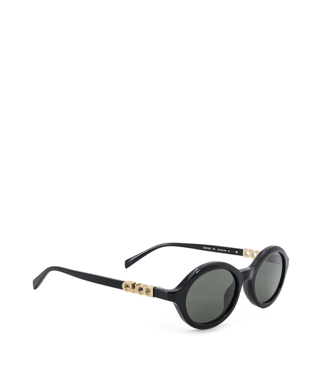 GUCCI Черные пластиковые солнцезащитные очки, фото 1