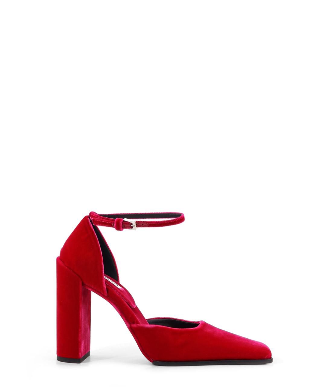 ALAIA Розовые бархатные туфли, фото 1