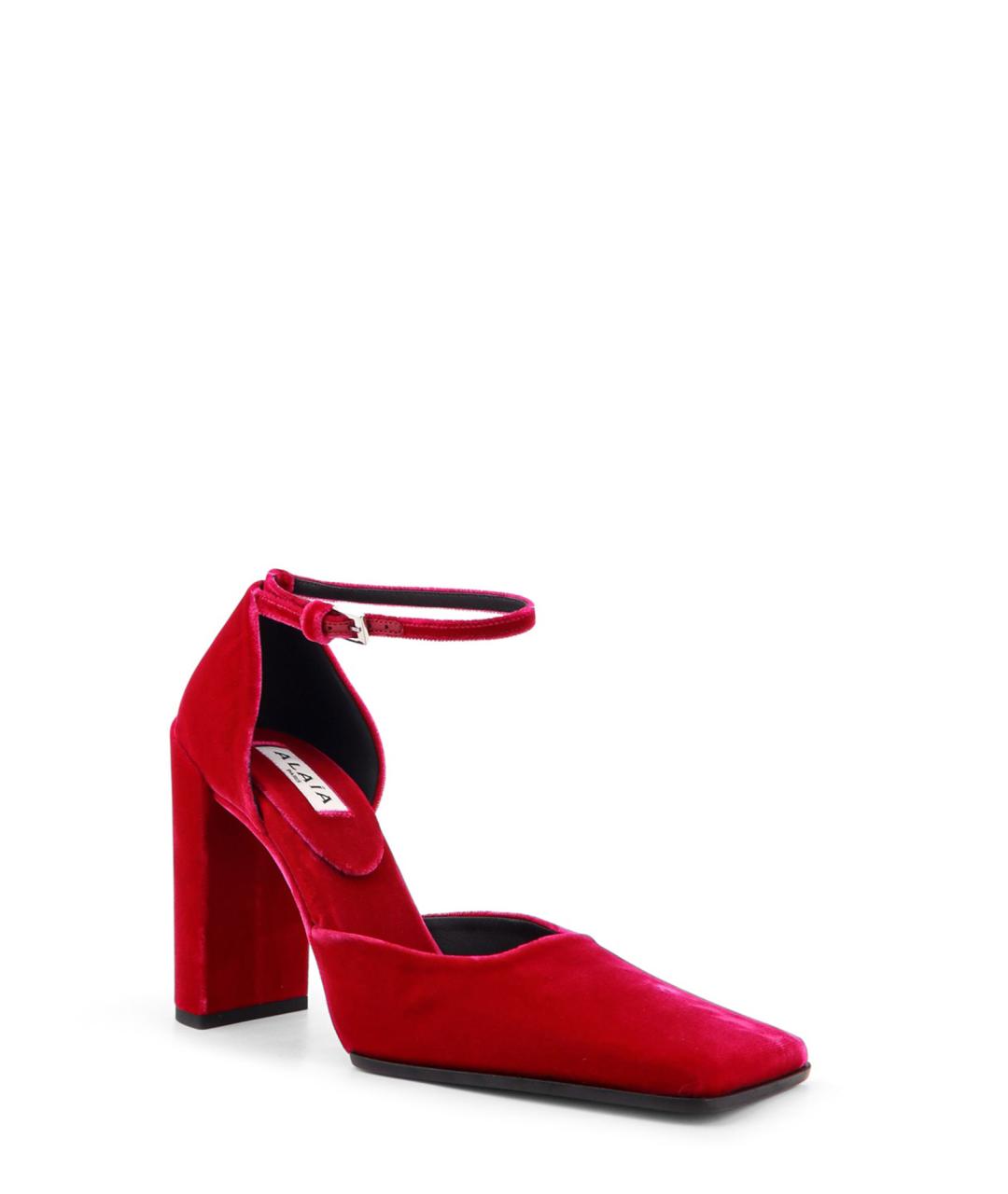 ALAIA Розовые бархатные туфли, фото 2