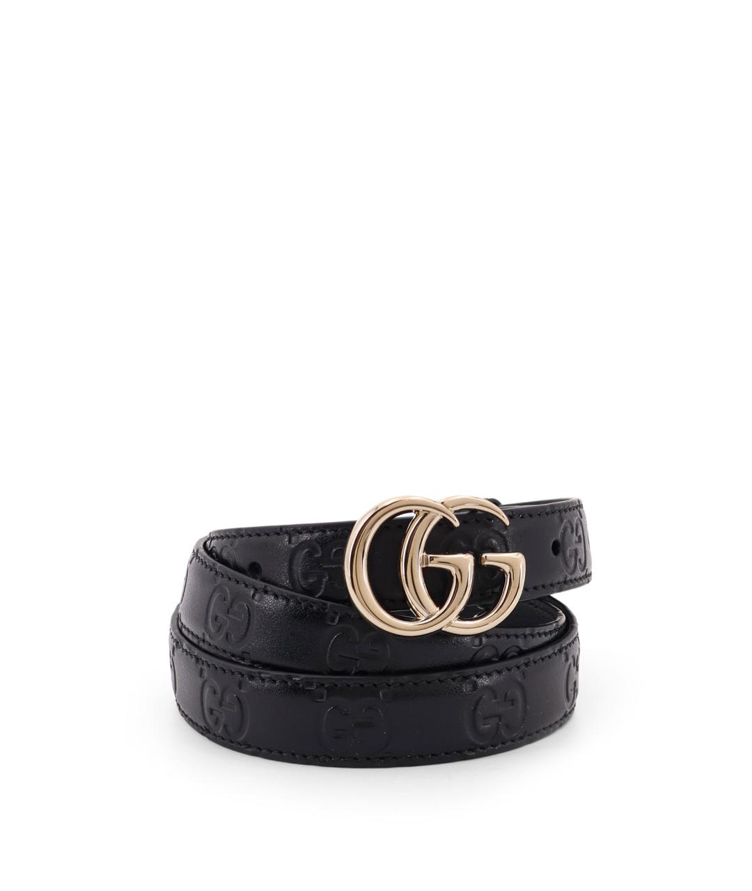 GUCCI Черный кожаный ремень, фото 3