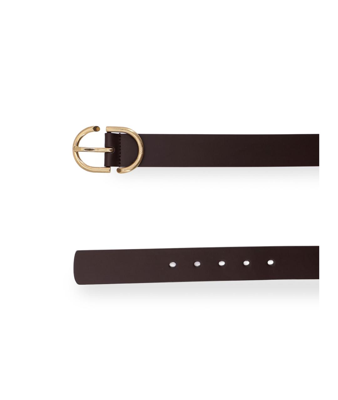 CHRISTIAN DIOR Коричневый кожаный ремень, фото 2