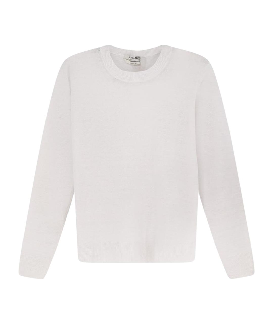 'S MAX MARA Белый льняной джемпер / свитер, фото 1