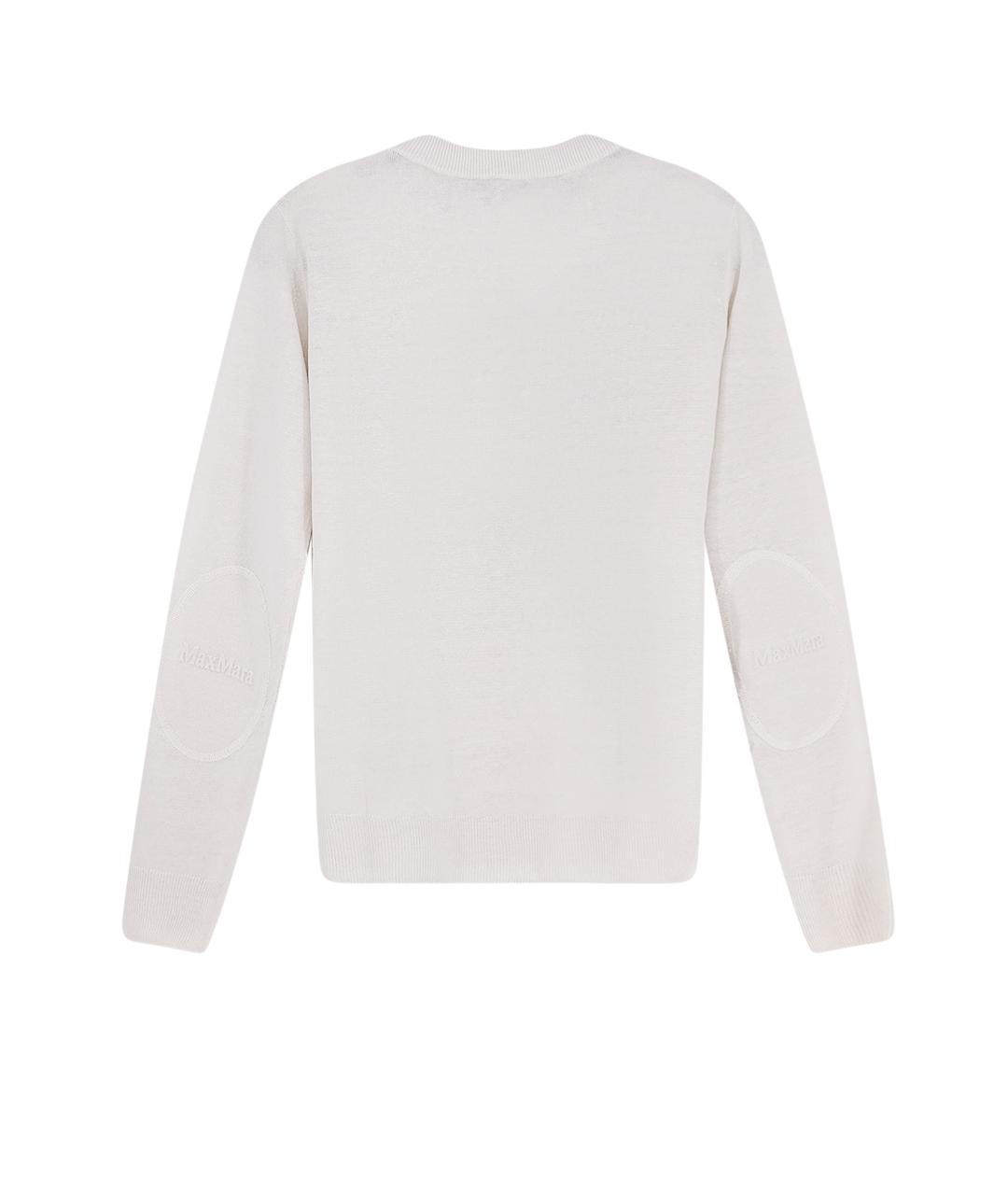 'S MAX MARA Белый льняной джемпер / свитер, фото 2