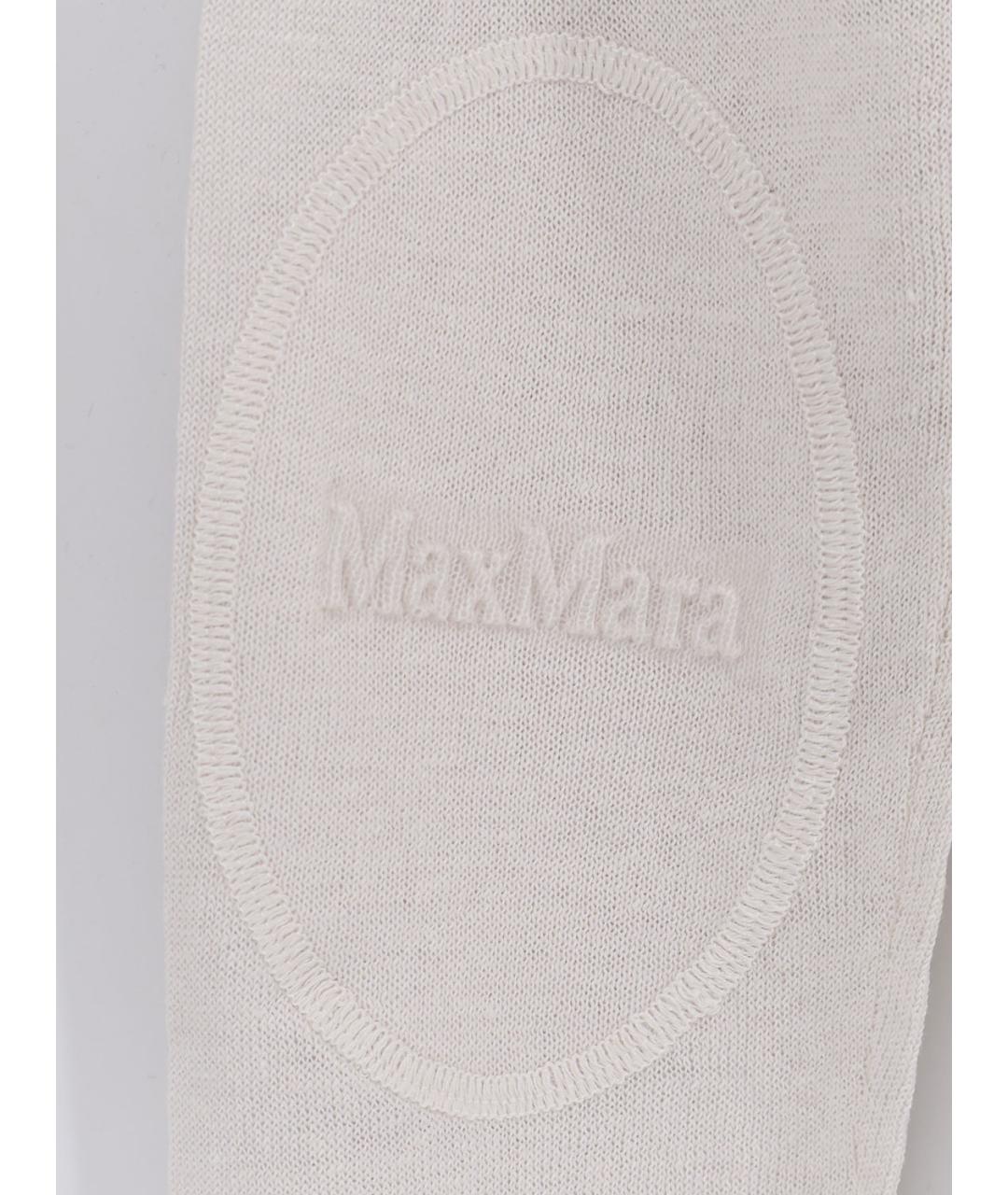 'S MAX MARA Белый льняной джемпер / свитер, фото 3