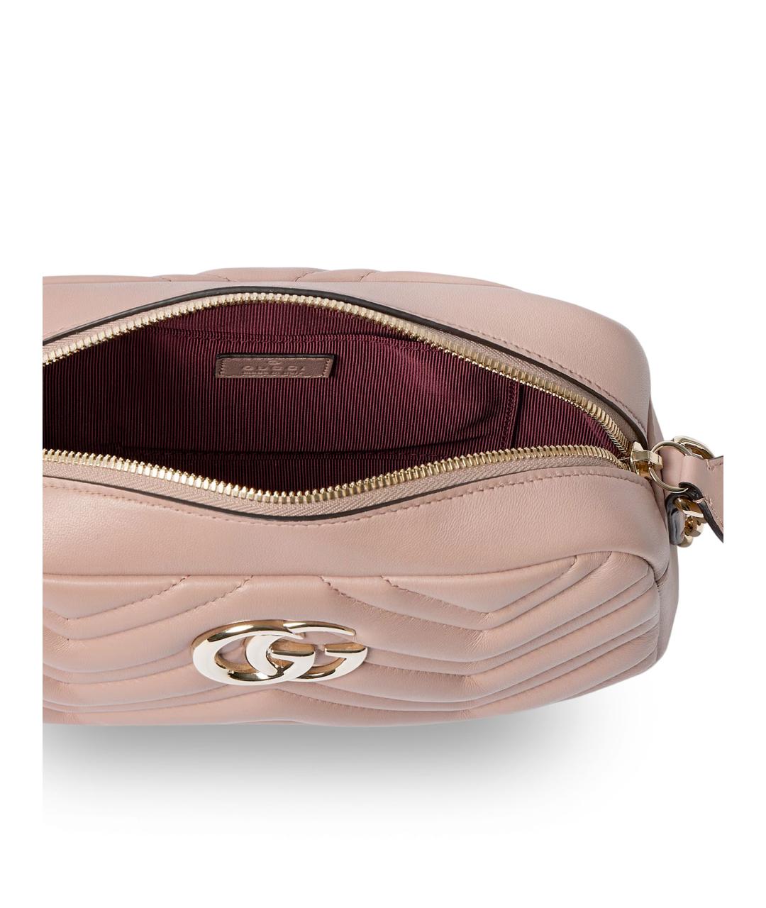 GUCCI Розовая кожаная сумка через плечо, фото 4
