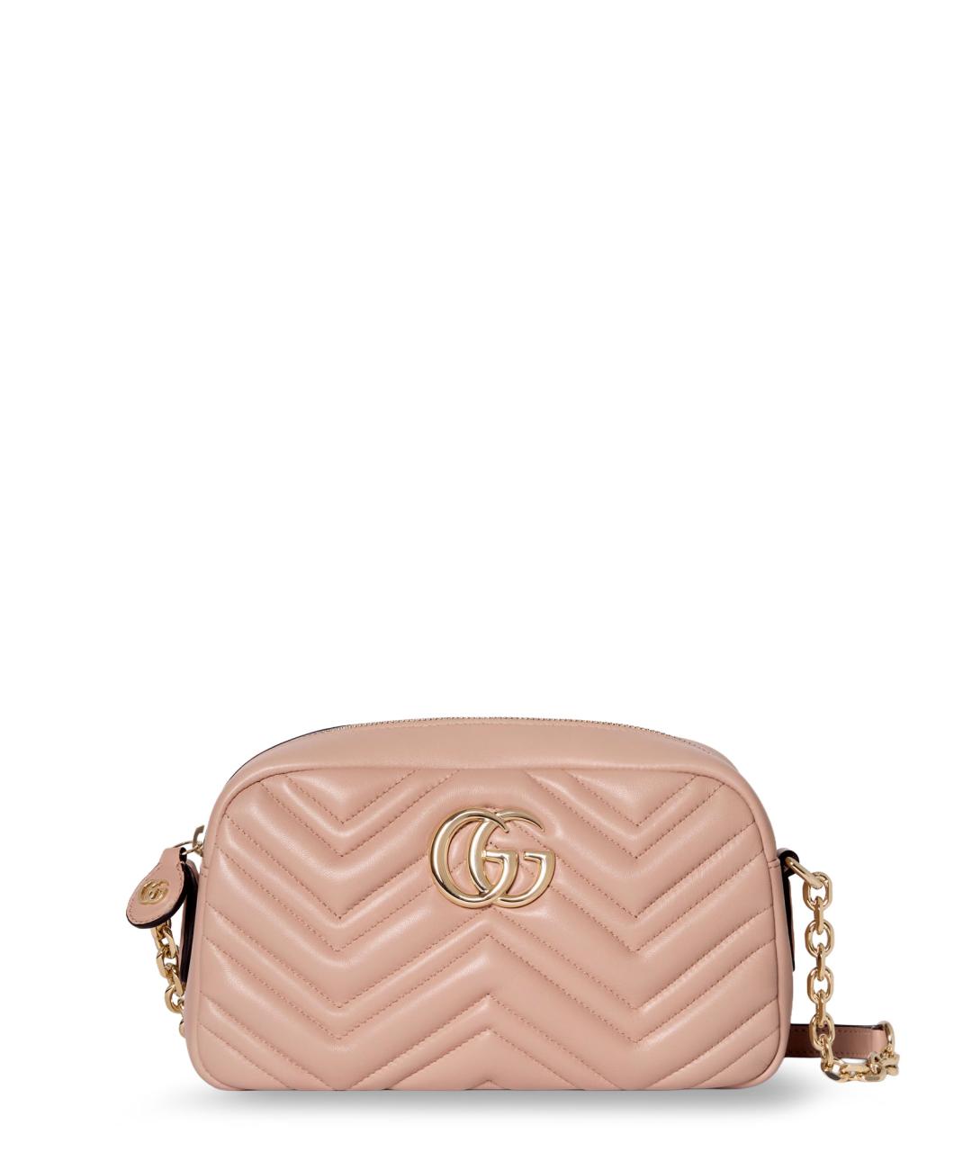 GUCCI Розовая кожаная сумка через плечо, фото 1