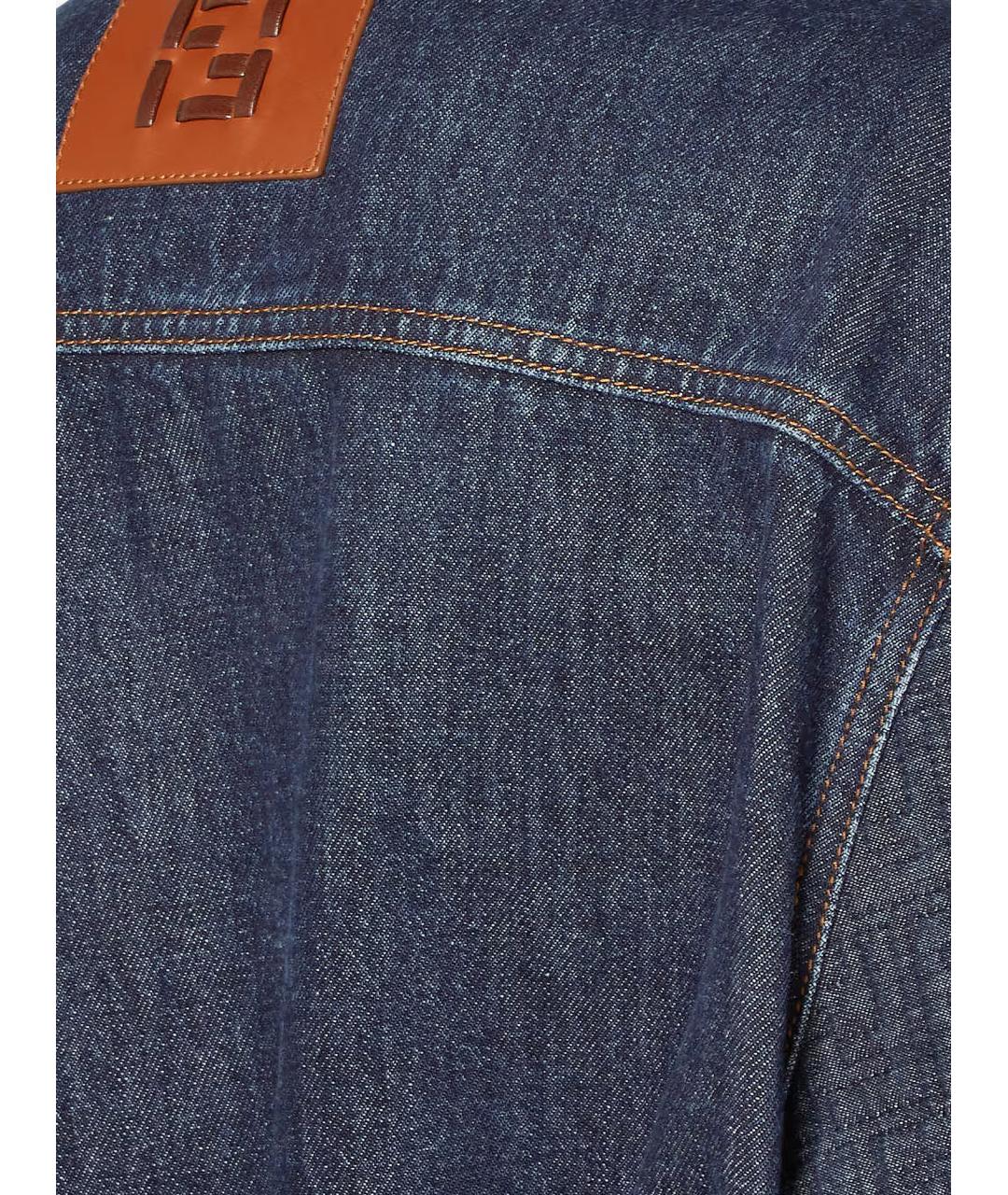 FENDI Синяя хлопковая куртка, фото 3