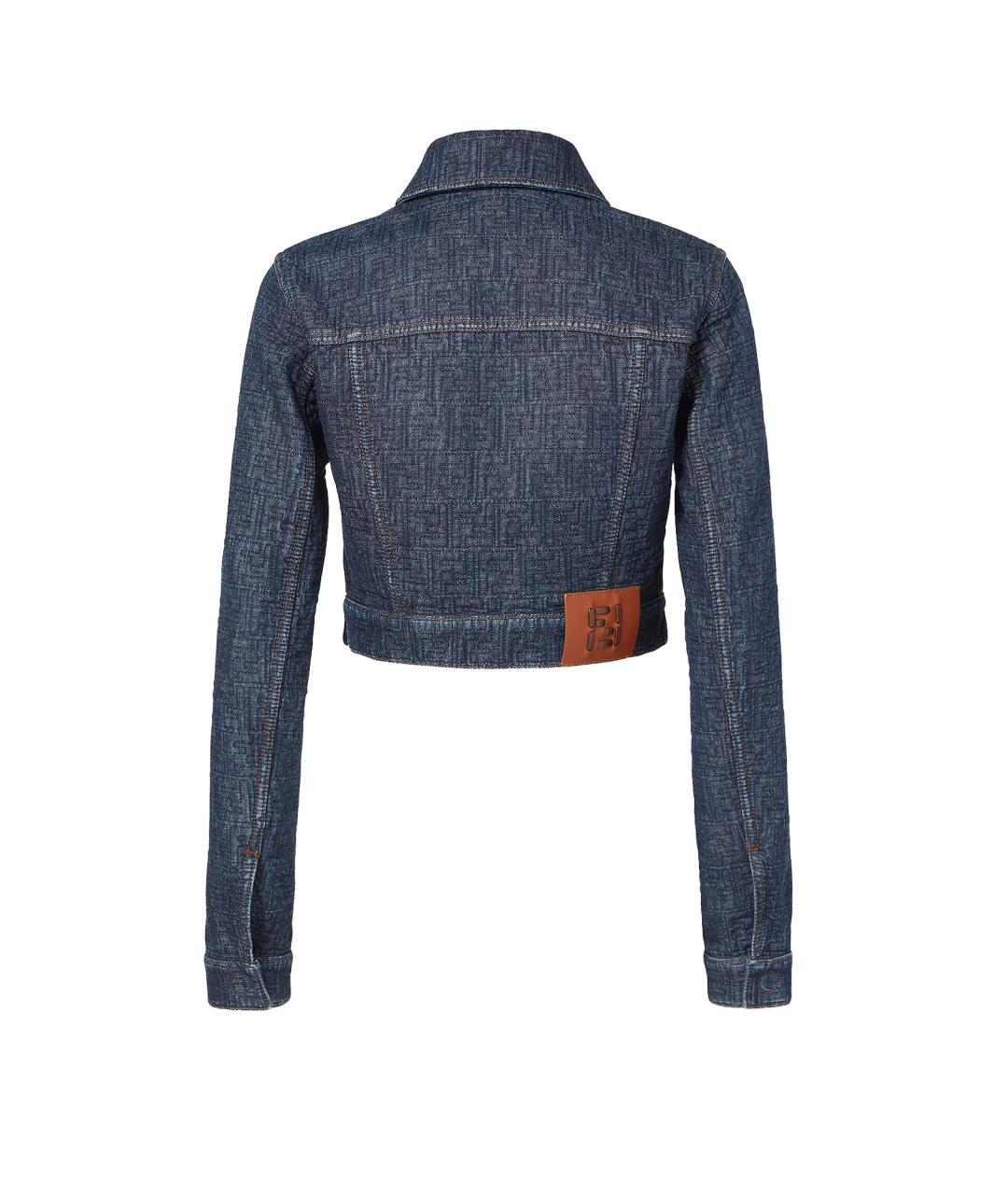 FENDI Синяя хлопковая куртка, фото 2