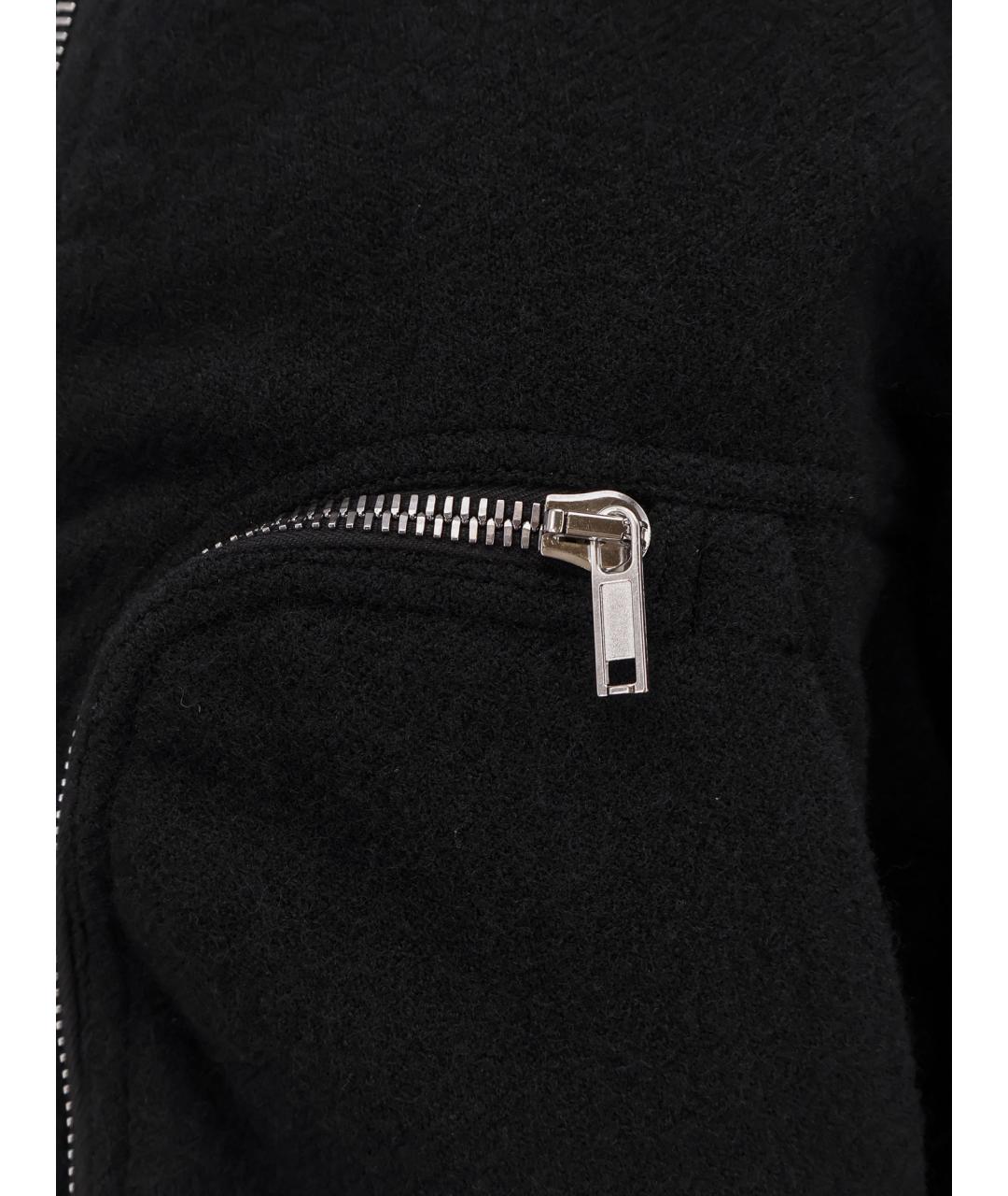 RICK OWENS Черная шерстяная куртка, фото 3