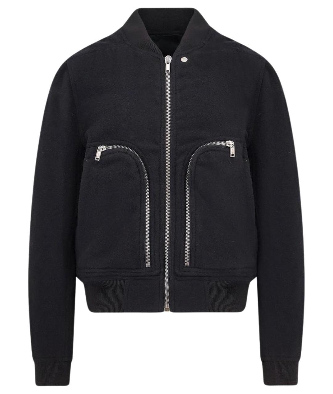 RICK OWENS Черная шерстяная куртка, фото 1