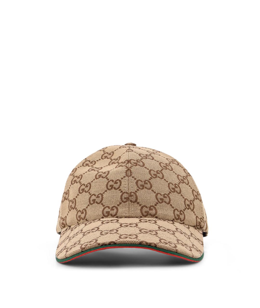 GUCCI Бежевая хлопковая кепка, фото 1