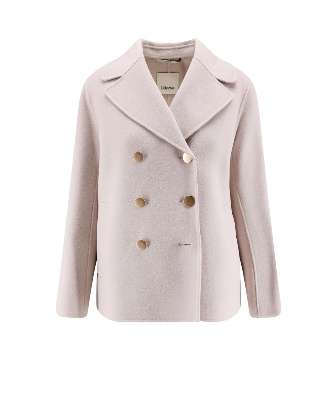 'S MAX MARA Бежевое шерстяное пальто, фото 1