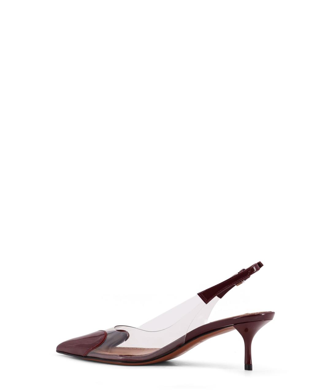 ALAIA Бордовые кожаные туфли, фото 3