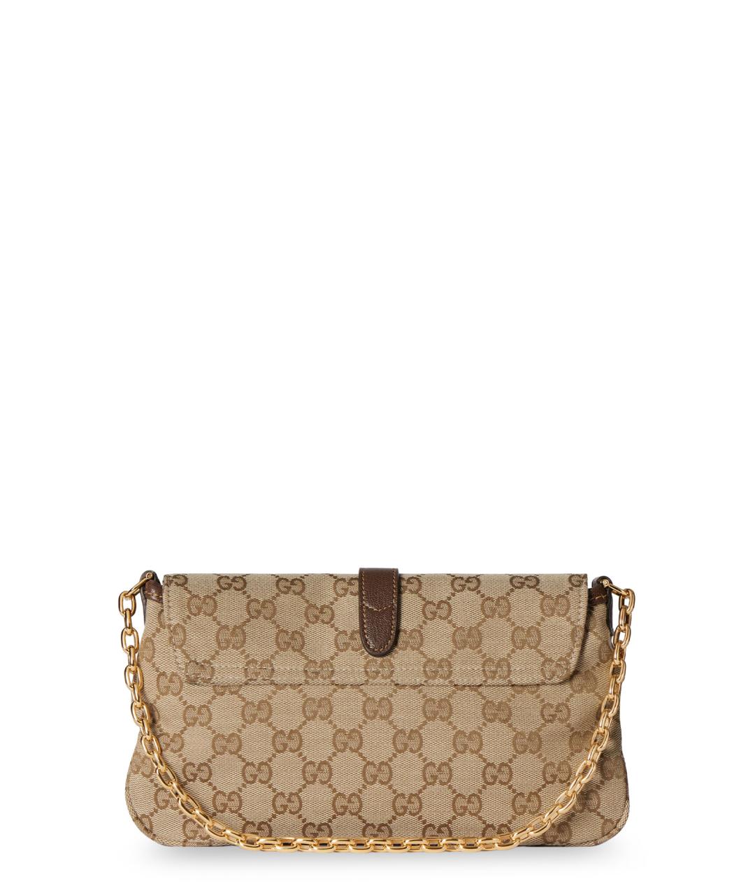 GUCCI Бежевая тканевая сумка через плечо, фото 2