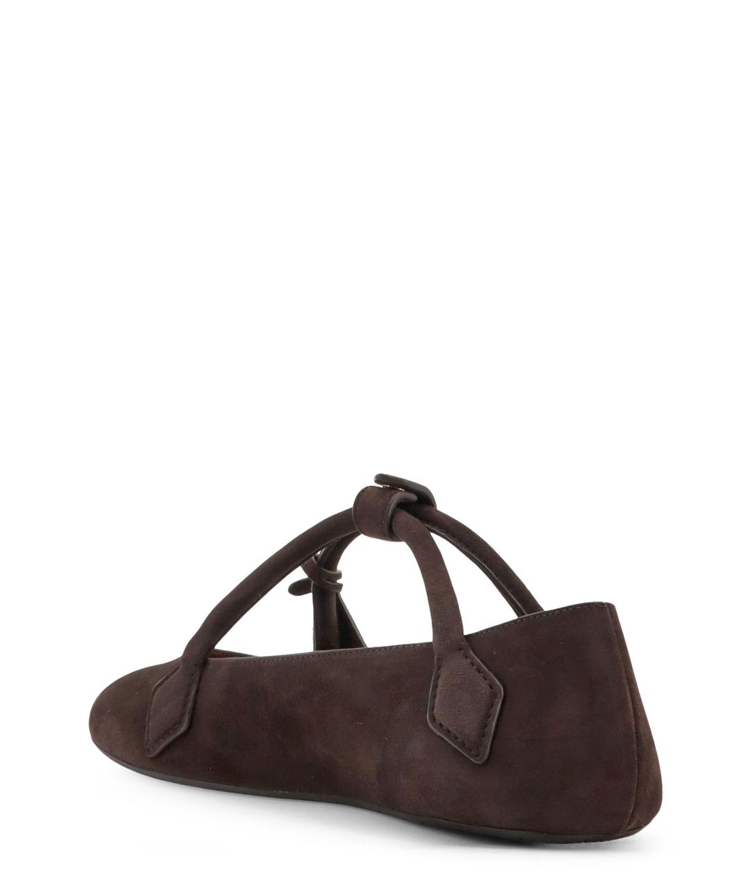 ALAIA Коричневые замшевые балетки, фото 3